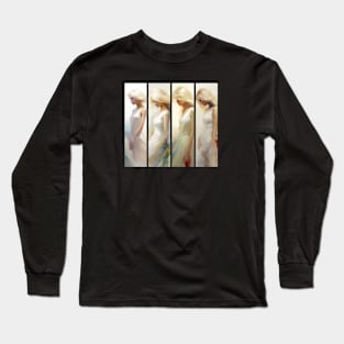 Beautiful blondes Artificial Art Long Sleeve T-Shirt